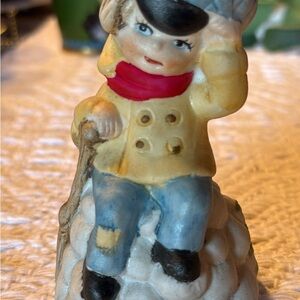 This is a Jasco Merri-Bells Tiny Tim Christmas Bell.